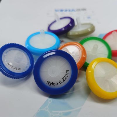 Non Sterile Laboratory Syringe Filters 0.22 μm φ33mm Nylon Membrane Syringe Filter