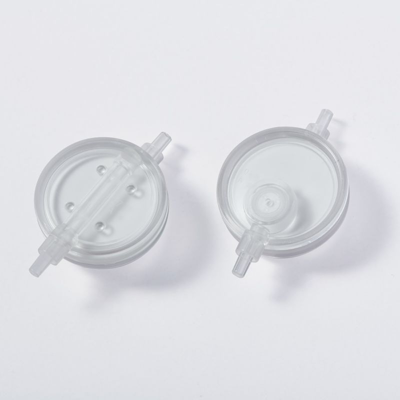 Disposable In-Line IV Filter With Infusion Tube Inlet / Outlet Connections