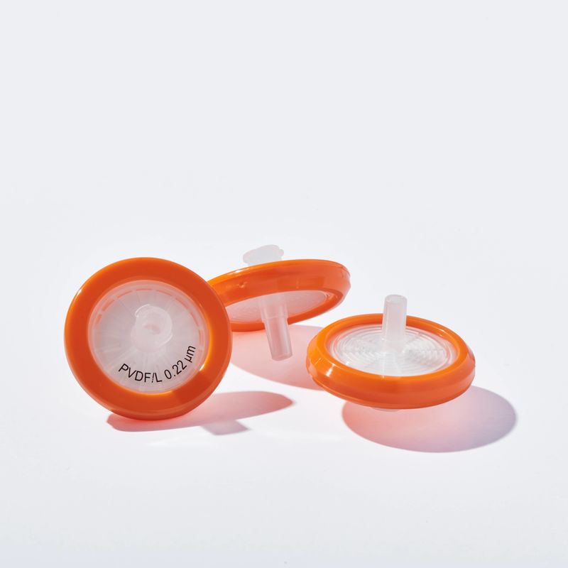 Laboratory Hydrophilic PVDF Syringe Filters 0.22μM 25mm