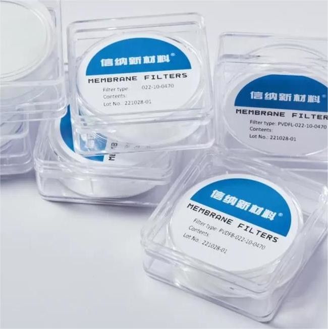 Hydrophobic PVDF Membrane Disc Filter 0.45um Pore Size Hydrophilic Treatment