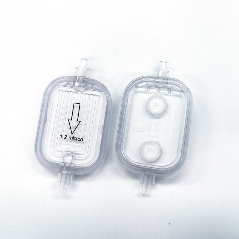 In-line IV Filter With  Hydrophilic PES-pp 1.2μm and Hydrophobic PTFE 0.45μm
