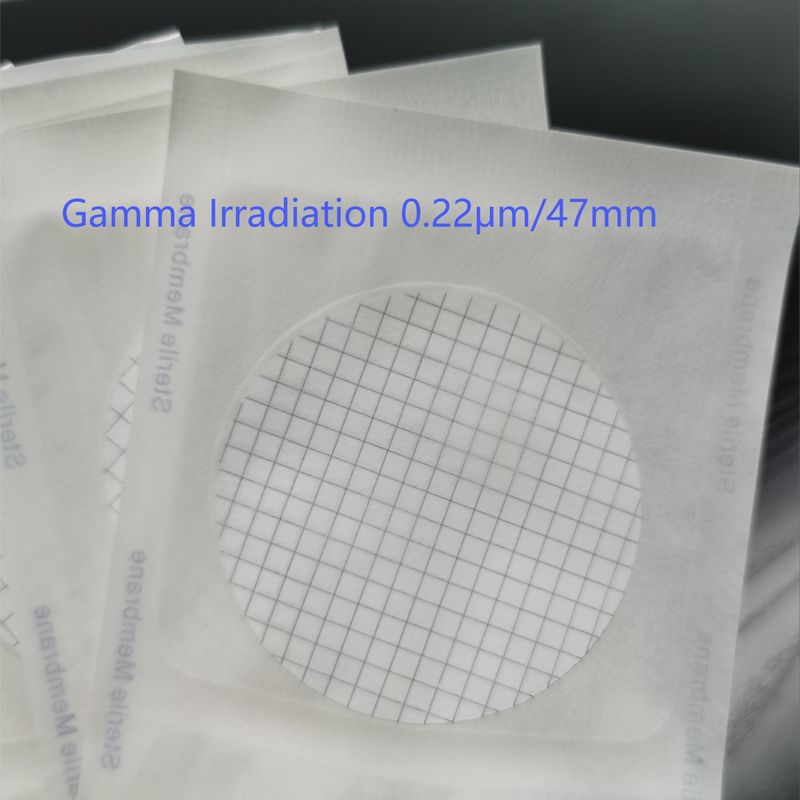 0.22um 47mm Sterile MCE CN-CA Microporous Filter Membrane For Microbial Limit Test Individual Packed