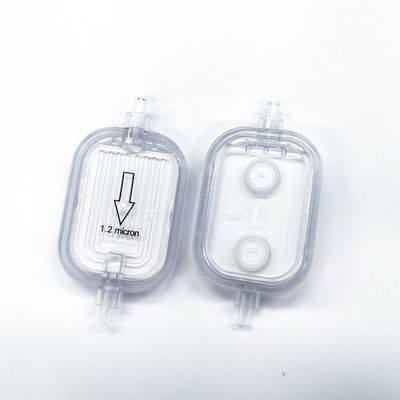 Filtro IV en línea con PES-pp hidrofílico de 1,2 μm y PTFE hidrofóbico de 0,45 μm